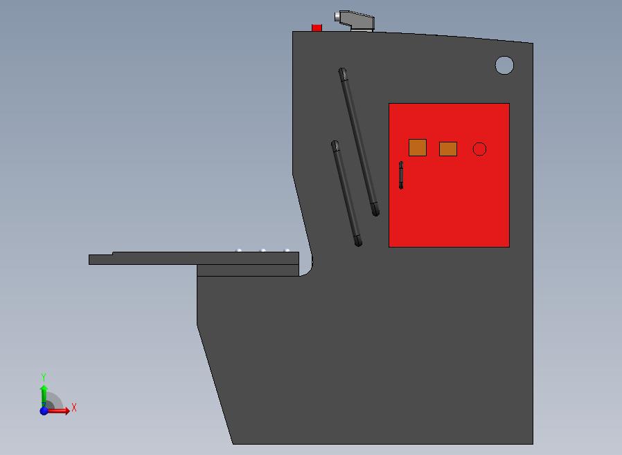 B06-QC12Y-8X3200液压摆式剪板机前视图