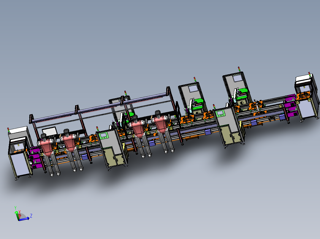半自动组装线-迴流線(<span style='color: red'>3D</span>）