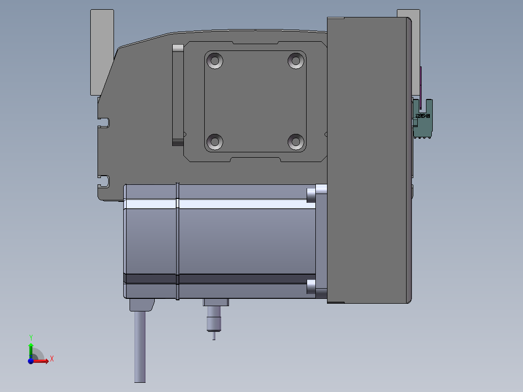 MTB同步带半封闭MTB22M-RD-750W前视图