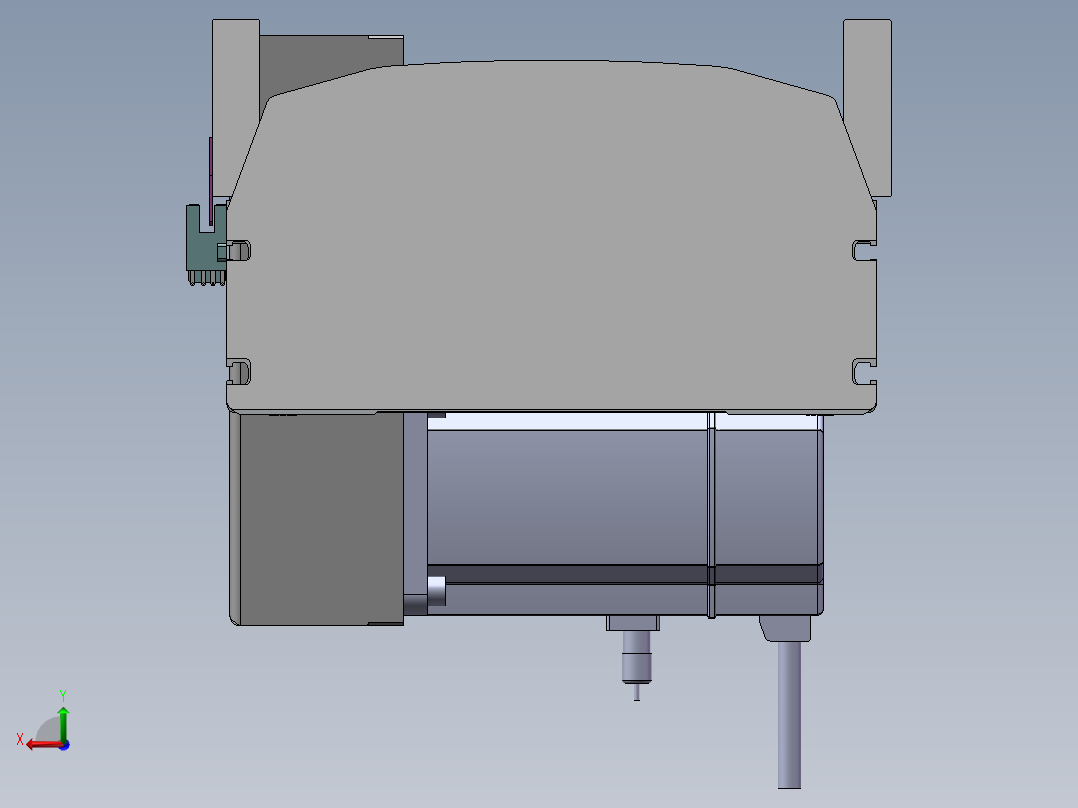 MTB同步带半封闭MTB22M-RD-750W后视图