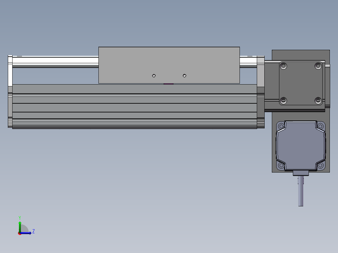 MTB同步带半封闭MTB22M-RD-750W左视图