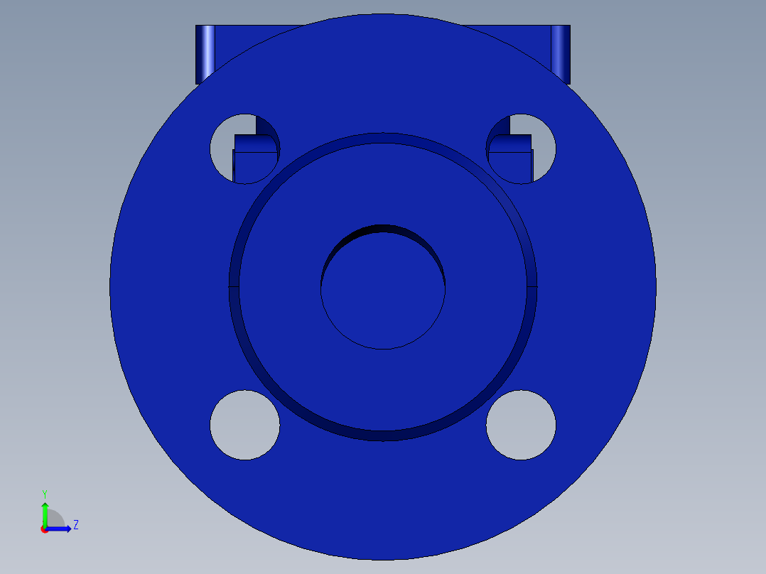 阀门模型-BOA_H_R_Straight_Body_DN32_PN16左视图