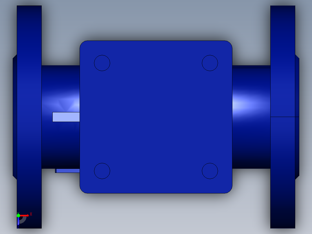 阀门模型-BOA_H_R_Straight_Body_DN32_PN16俯视图