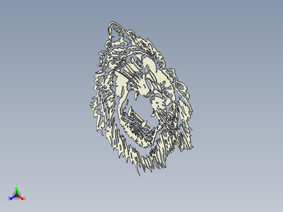 狮子正等轴测图