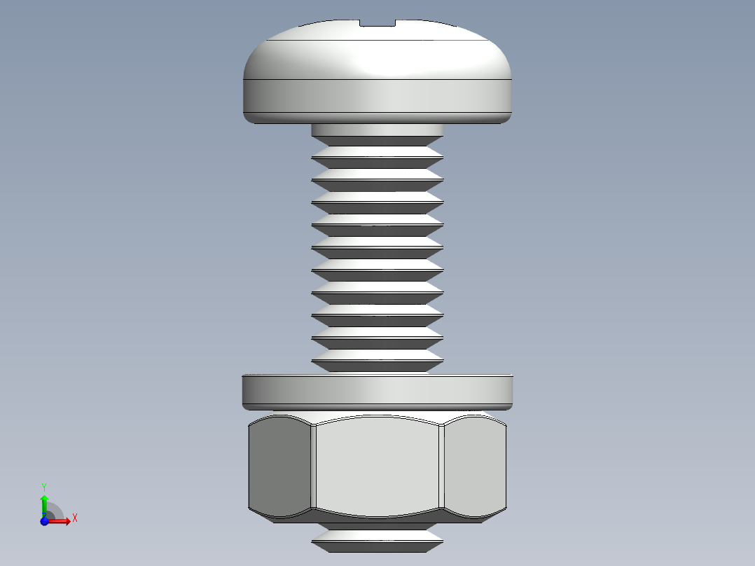 紧固件-M6-1.00 Round Head