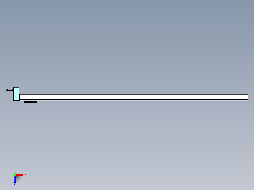 威洛博VBC同步带传动一无尘环境VBC14-L45-S2400-BRD-ZP40-C3俯视图