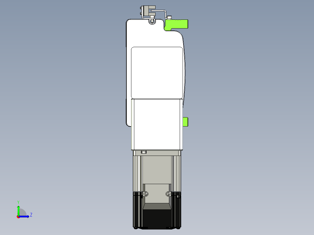 同步带滑台-半封闭B13-L90-S1900-L-P40-D3左视图