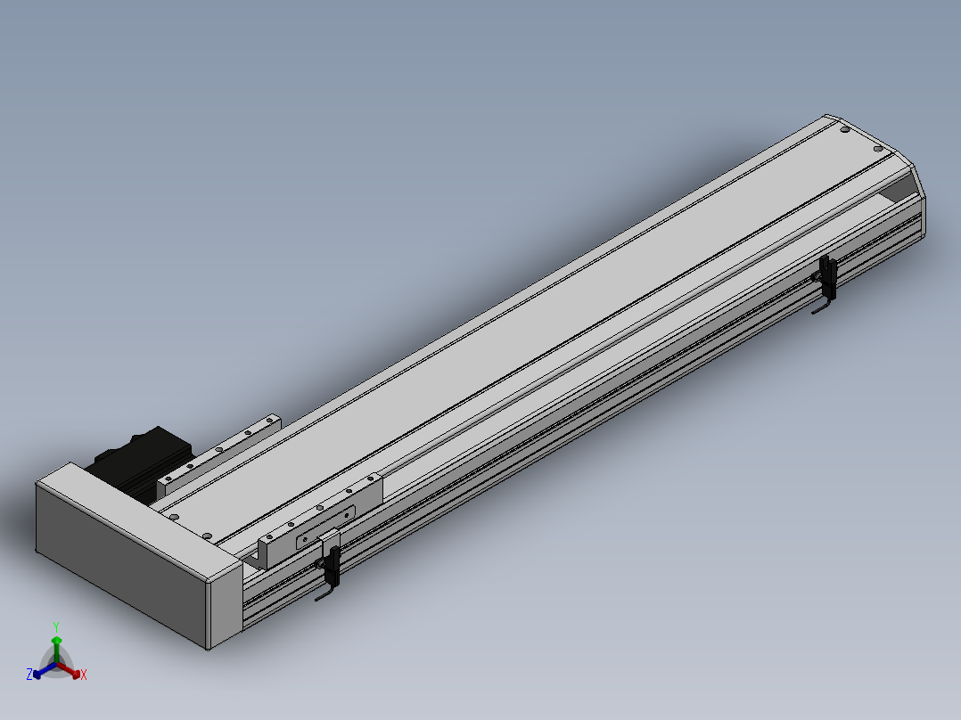 精密模组MY140-T10-600L-BR-P40B-C4-C正等轴测图