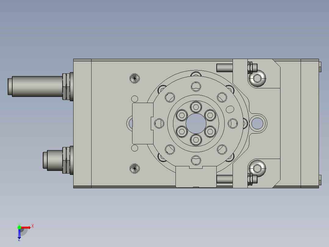 旋转气爪PRC50ST-90俯视图