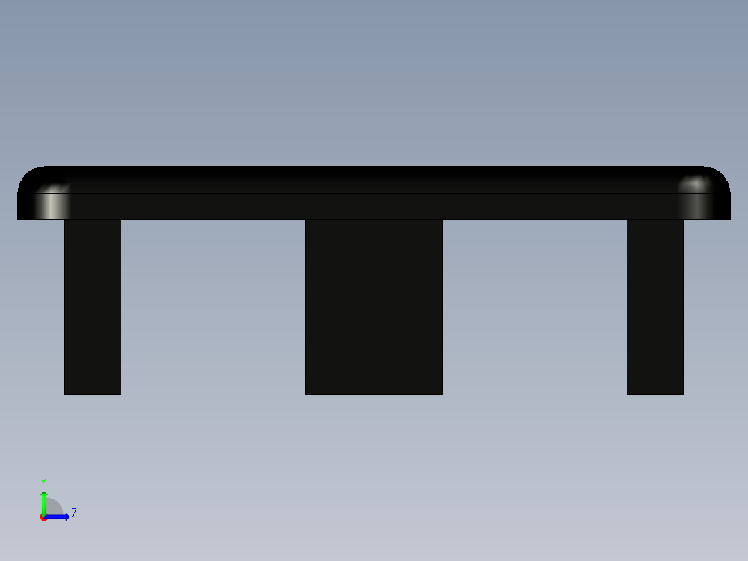 型材-KJN CABLE CONDUIT CAP 40X80 KJN511090左视图