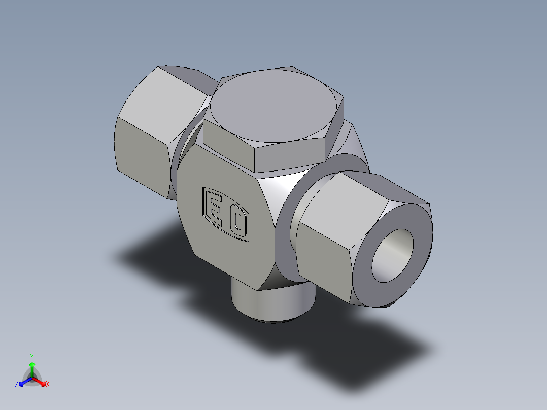 卡套式工业通用硬管接头EO_High_pressure_banjo_tee_TH14SMCF