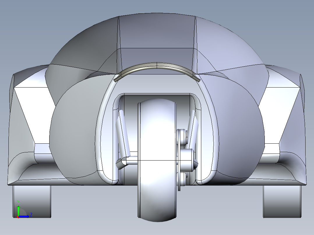 城市三轮电动车--stp左视图