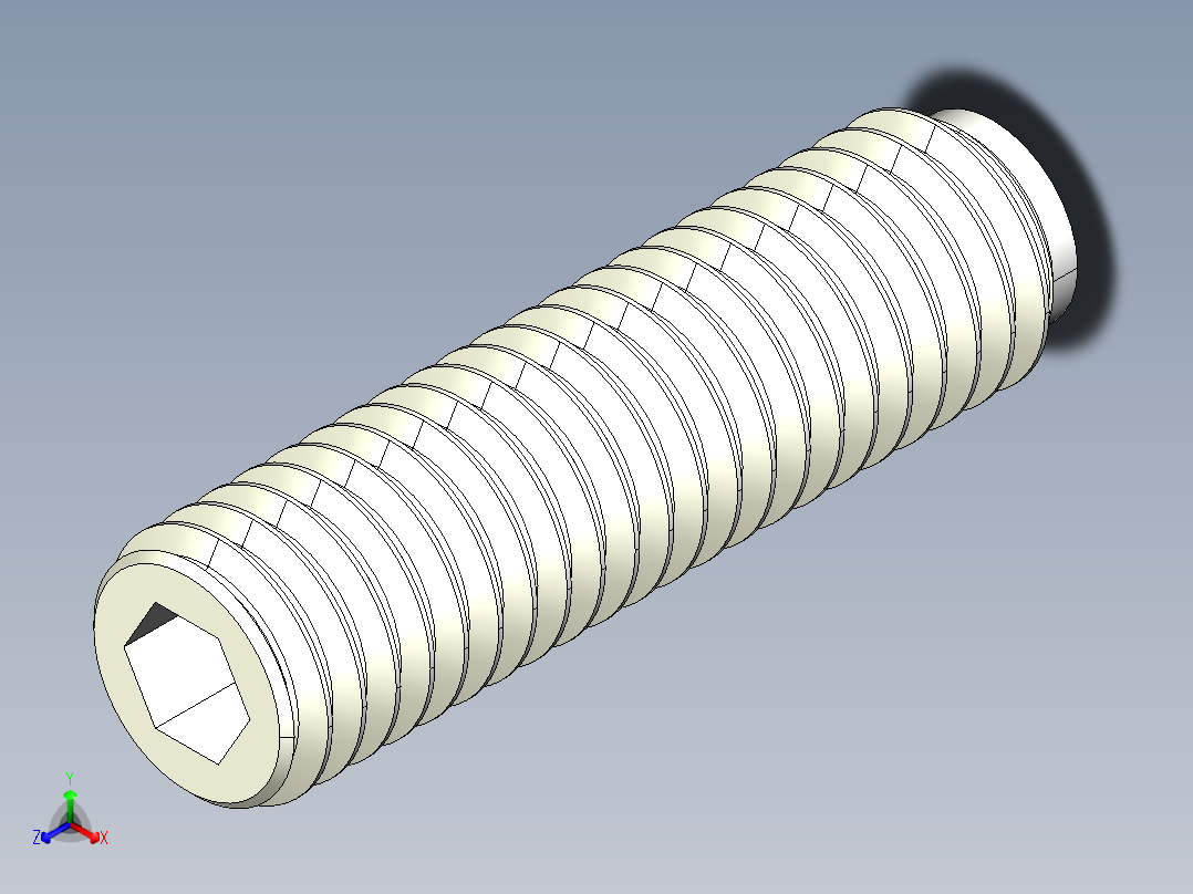 半圓定位珠螺絲(齒面)2272-3D多系列多零件图纸模型
