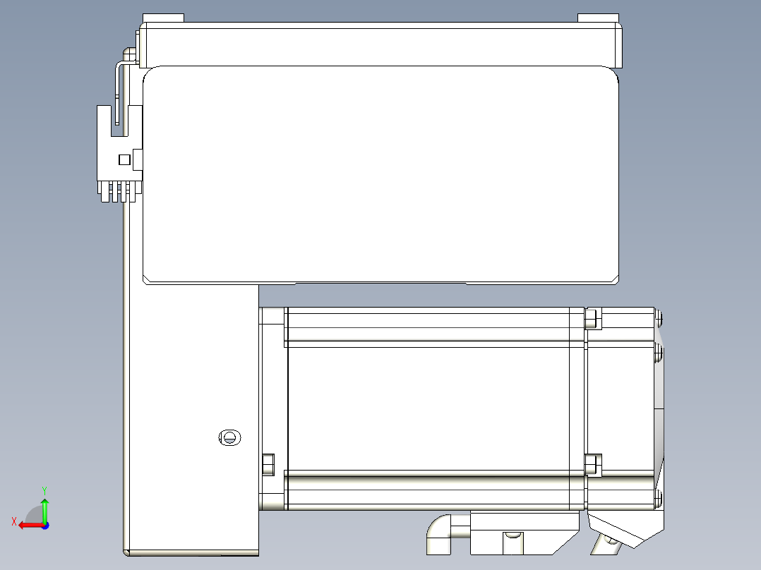 同步带全封闭直线模组TPA-HCB-14D-120-L200-RP-C-P40-N3后视图
