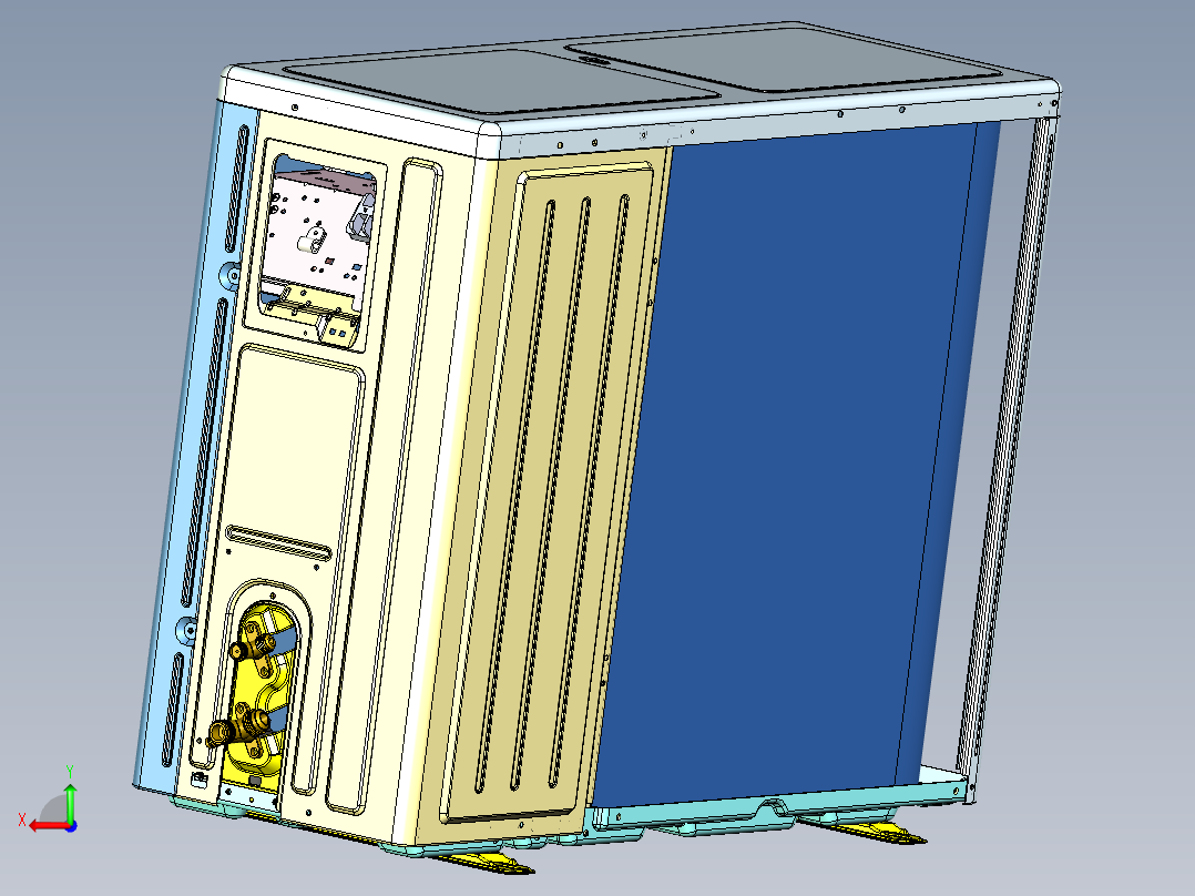 24K分体交流室外单元后视图