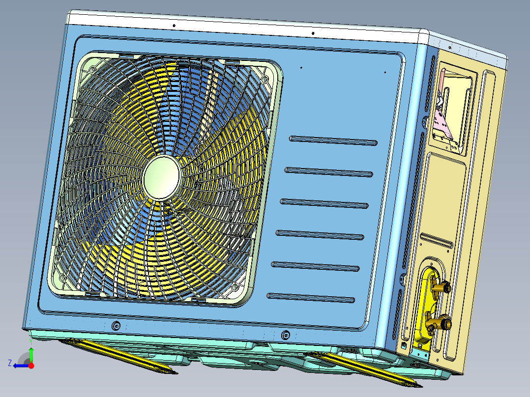 24K分体交流室外单元右视图