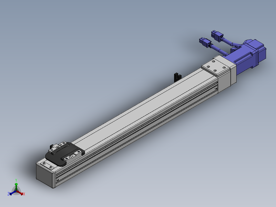 精密模组MY50-T10-350L-BC-P10B-C4-C正等轴测图