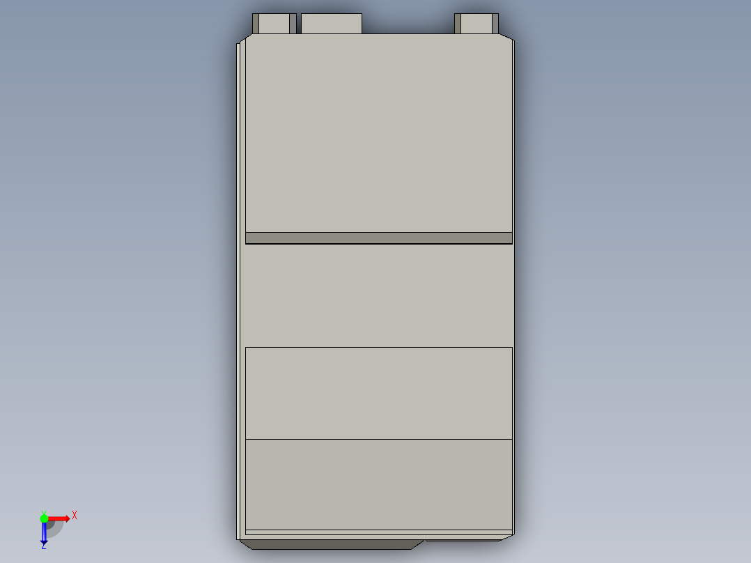 基恩士CV-3001_3501_kc图纸模型俯视图