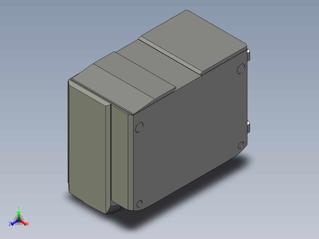 基恩士CV-3001_3501_kc图纸模型正等轴测图