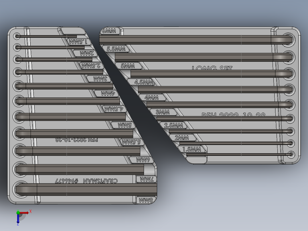 Craftsman_946677_20-pcs_MERIC_Hex_Key_Set_3DP俯视图