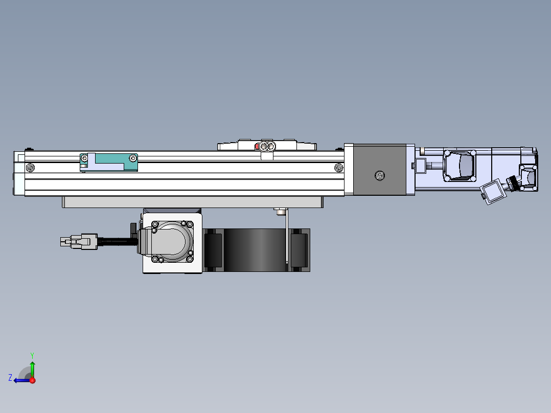 内嵌直交机械手XYG系列XYG210-F3右视图