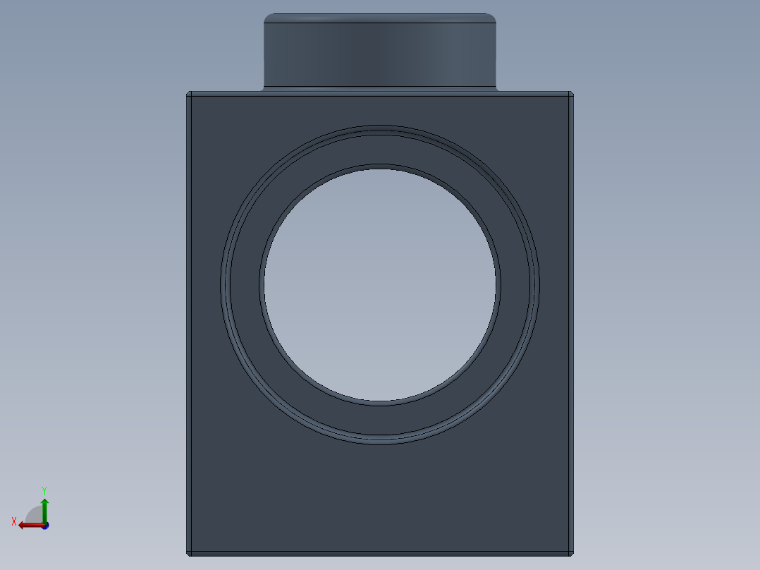 乐高机械组积木（横梁）-4162032 - 6541 Sand Blue Brick 1 x 1 with Hole后视图