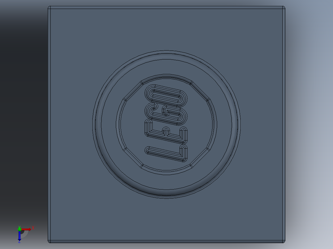 乐高机械组积木（横梁）-4162032 - 6541 Sand Blue Brick 1 x 1 with Hole俯视图