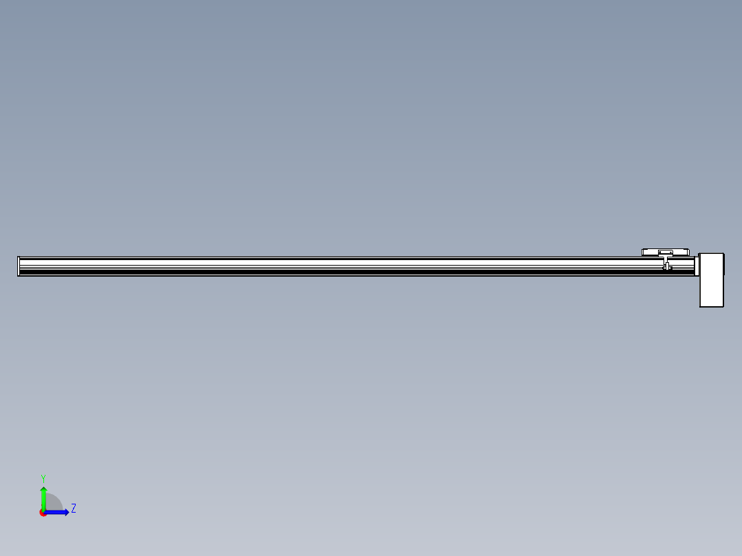 同步带全封闭直线模组TPA-HCB-105D-90-L1650-LP-C-P20-N3左视图