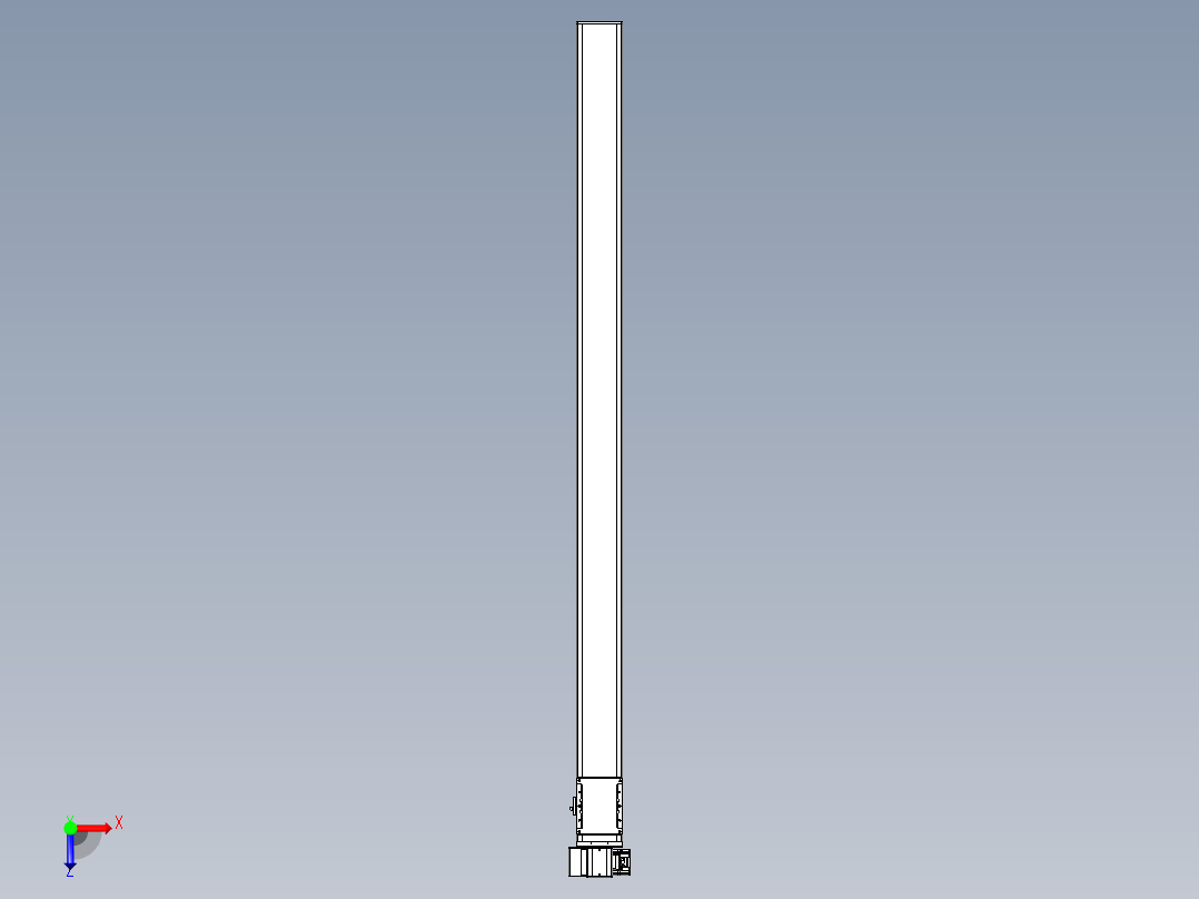 同步带全封闭直线模组TPA-HCB-105D-90-L1650-LP-C-P20-N3俯视图