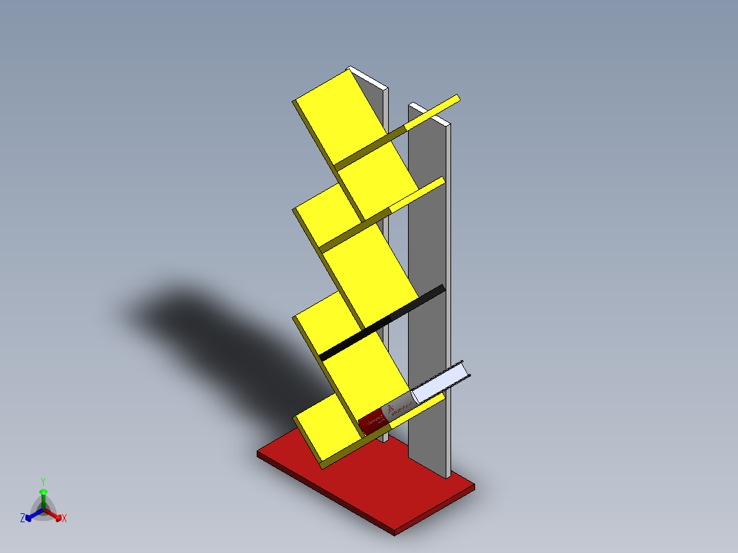 书架2正等轴测图