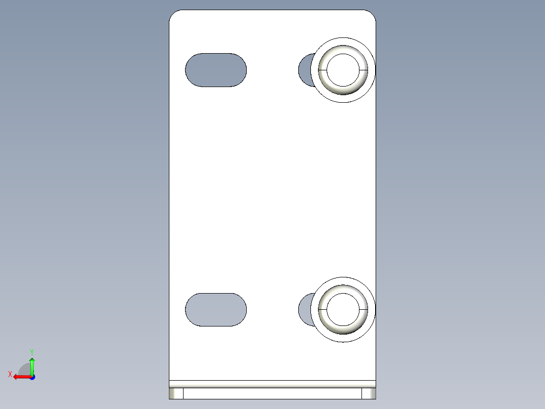 基恩士PZ-B01A_kc图纸模型后视图