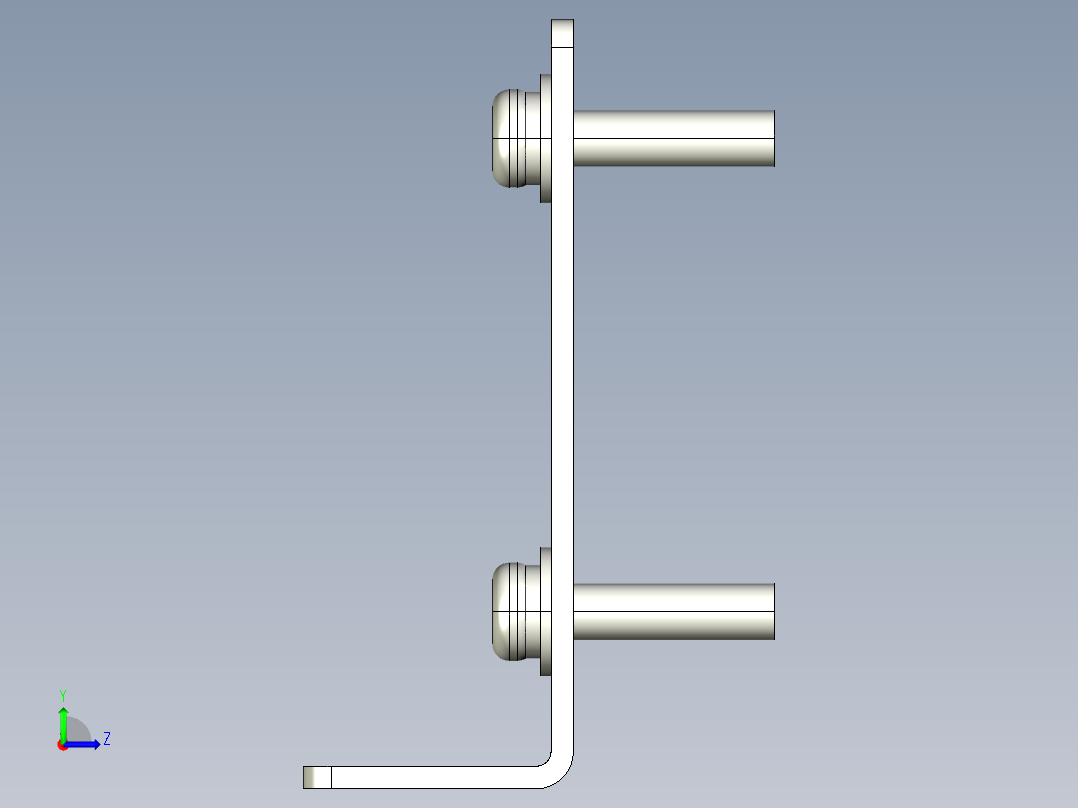 基恩士PZ-B01A_kc图纸模型左视图