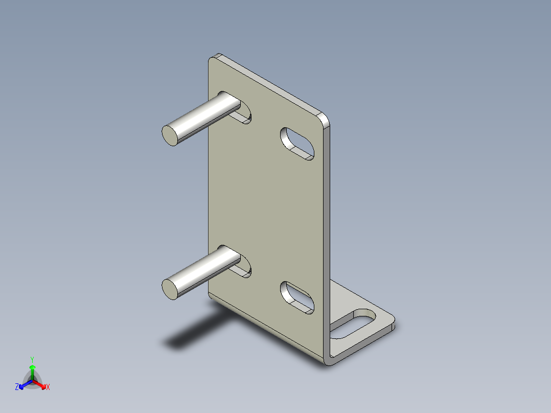 基恩士PZ-B01A_kc图纸模型正等轴测图
