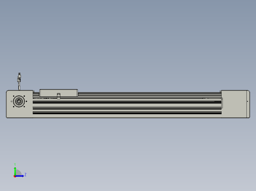 威洛博直线电机模组EB10-L224-S650-R-ZP75-MS3-5K左视图