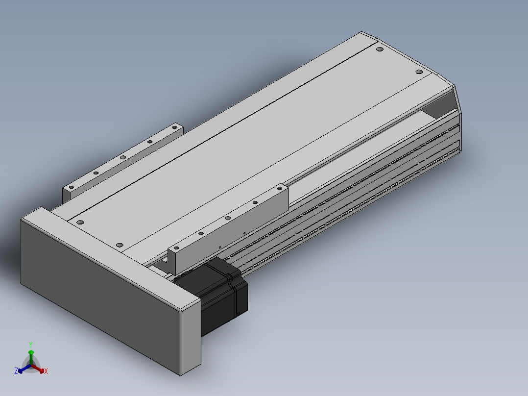 精密模组MY220-T10-300L-BL-P75B-C4-C正等轴测图