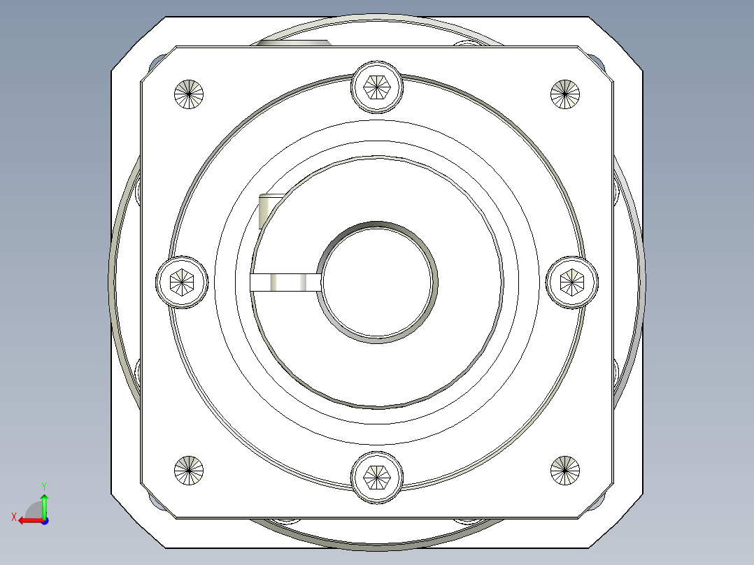 多摩川行星减速机TB-090-L2-19DC19后视图