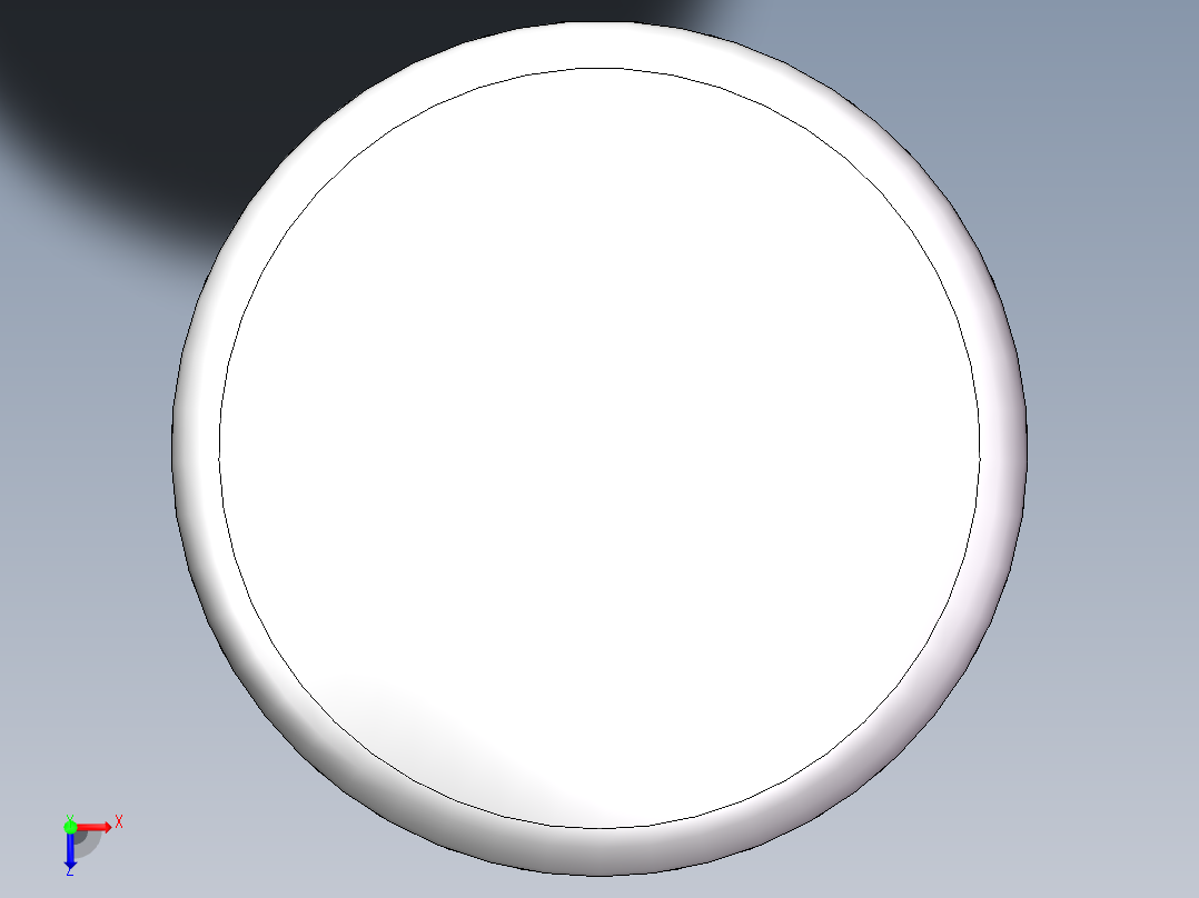 THB碟形封头DN500俯视图