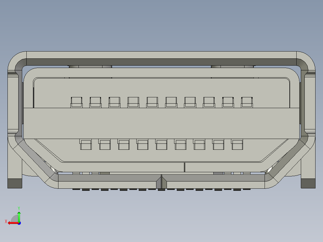 Micro HDMI（双向插入）后视图