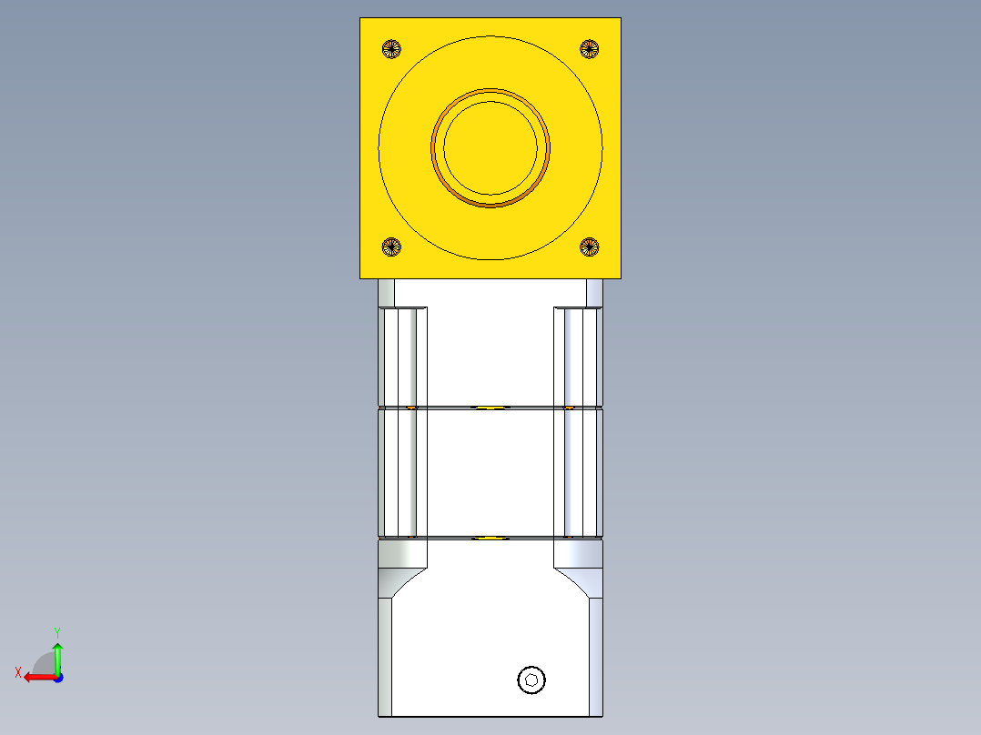 换向器PW70单轴 PGH60-L2 14-50-70-M4.stp后视图