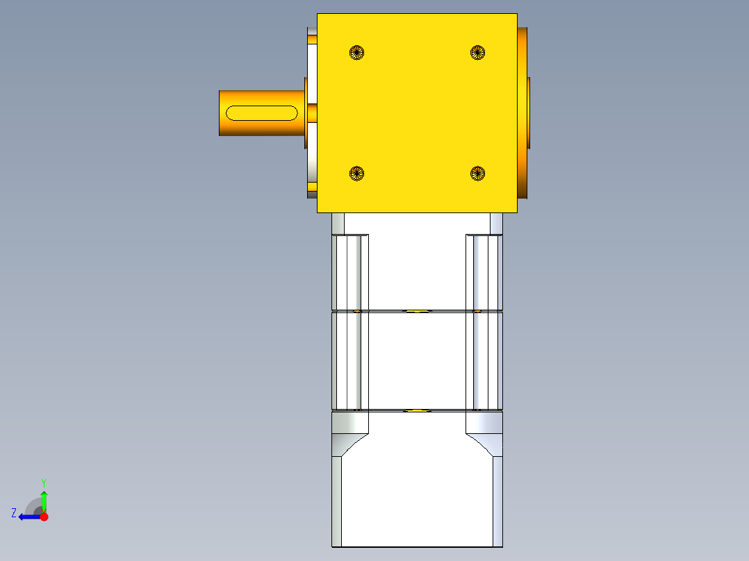 换向器PW70单轴 PGH60-L2 14-50-70-M4.stp右视图