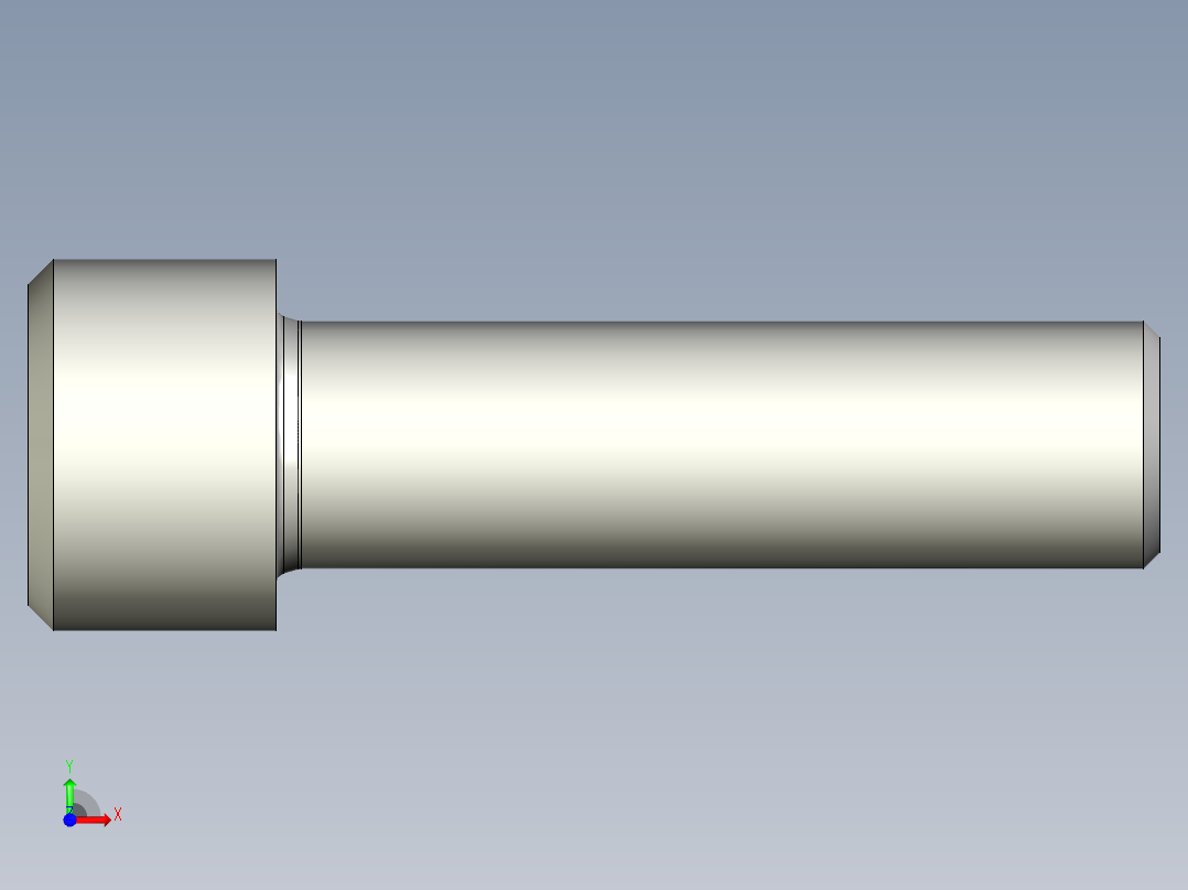 螺钉M14x1.5x50前视图