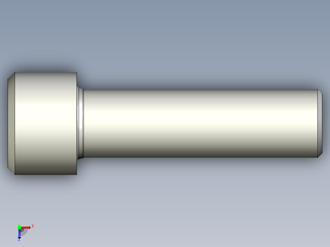 螺钉M14x1.5x50俯视图