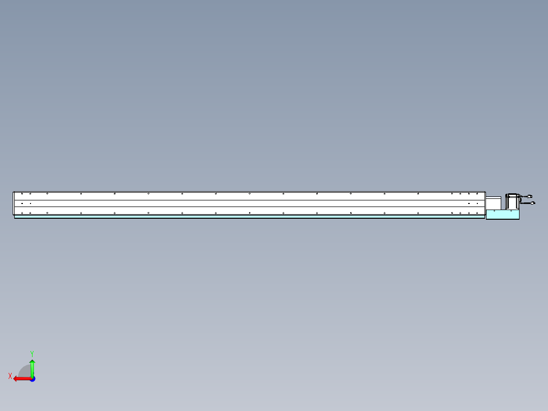 威洛博VBC同步带传动一无尘环境VBC14-L45-S2500-BL-ZP75-C3后视图