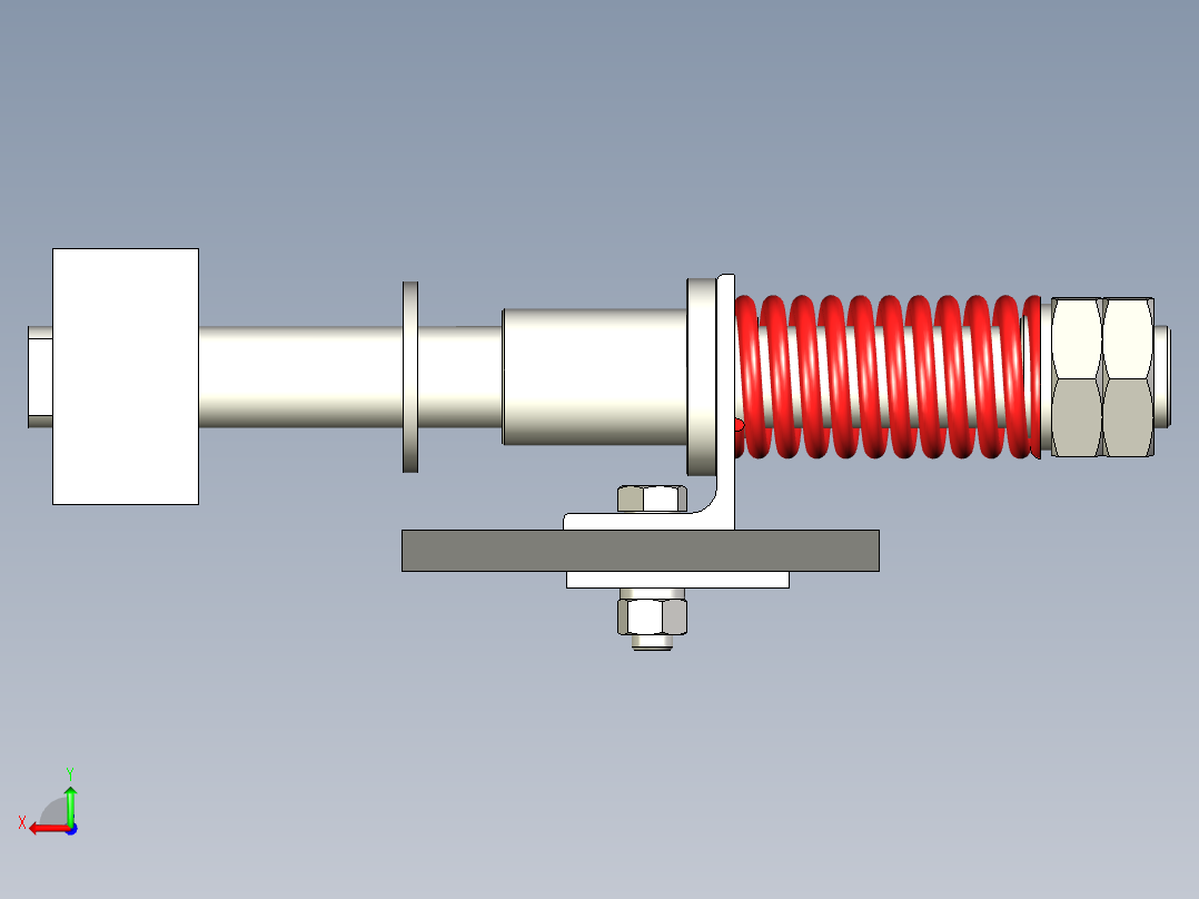 TD75型带式输送机弹簧清扫器 TD6E后视图