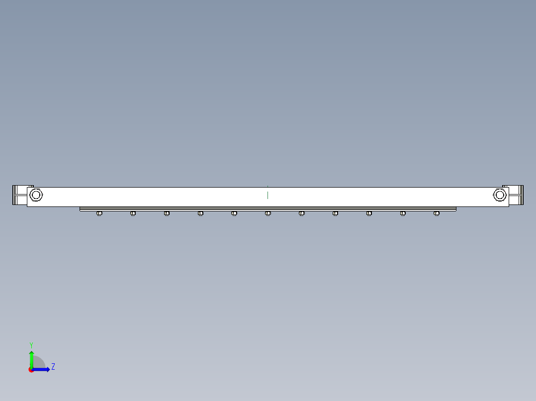 TD75型带式输送机弹簧清扫器 TD6E左视图