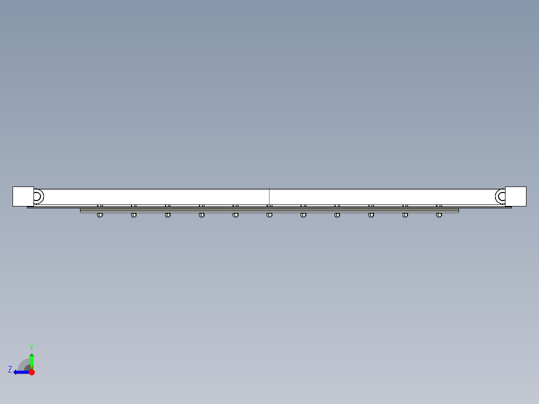 TD75型带式输送机弹簧清扫器 TD6E右视图