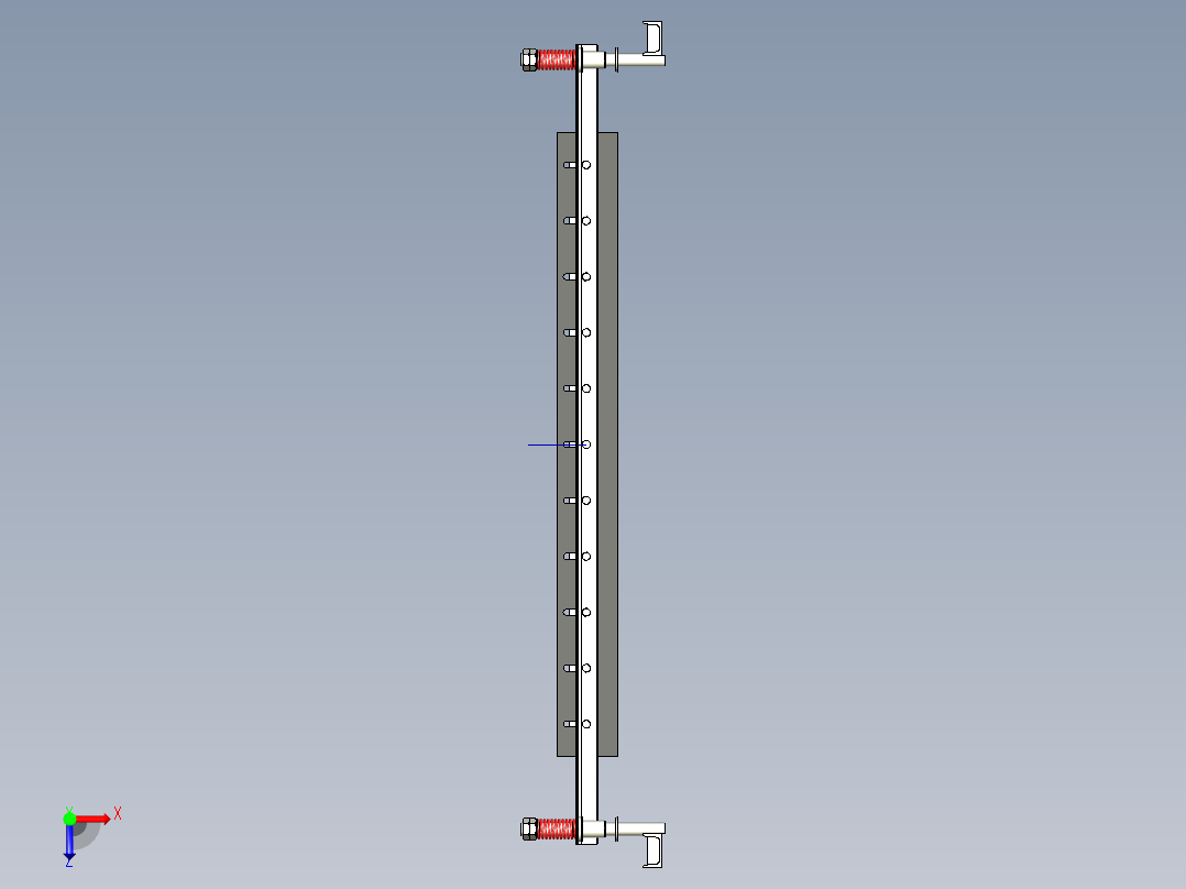 TD75型带式输送机弹簧清扫器 TD6E俯视图