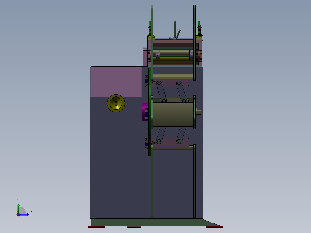 整平收料机左视图