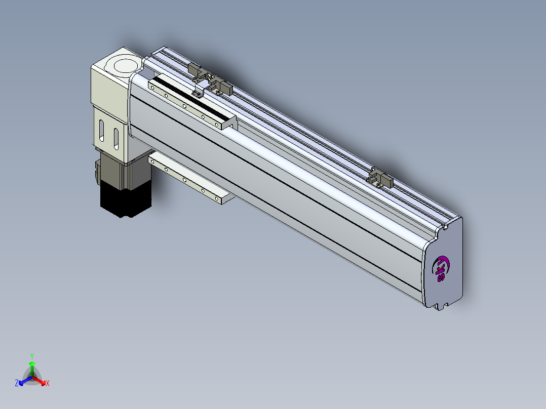 同步带滑台-半封闭B13-L90-S300-L-P40-D3