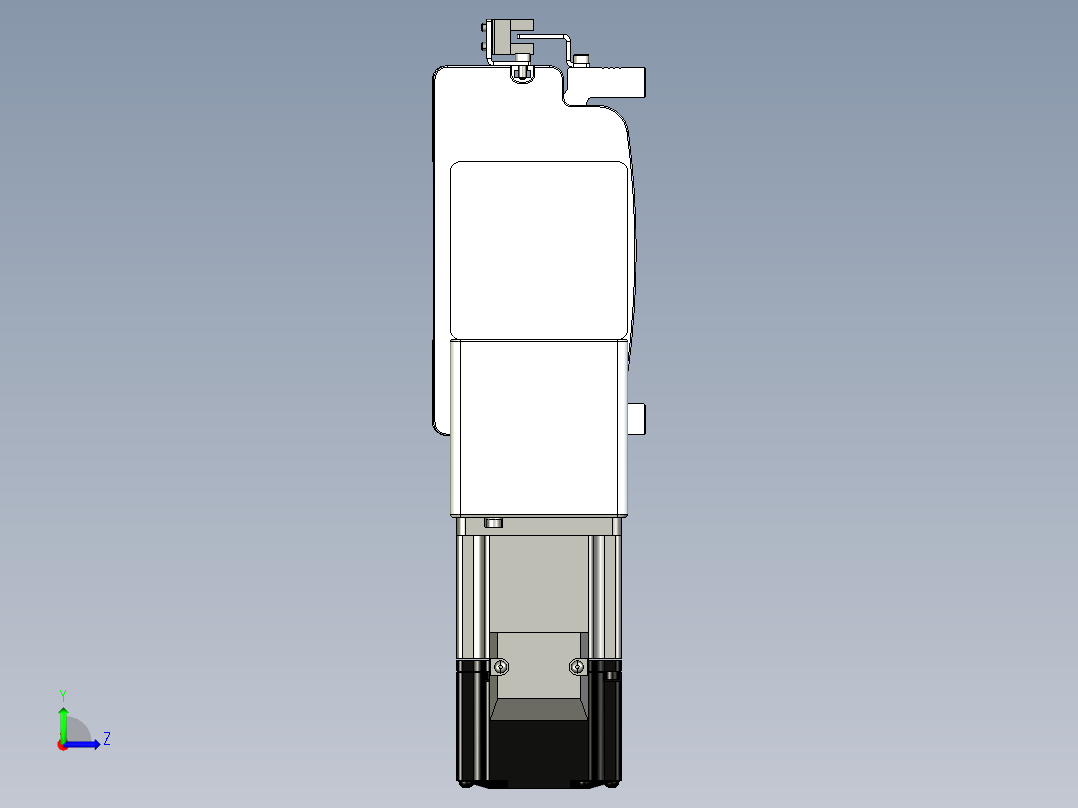 同步带滑台-半封闭B13-L90-S300-L-P40-D3左视图